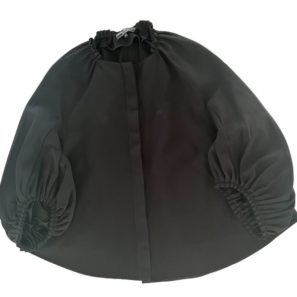 Salvatore Ferragamo Jacket Womens 12 Button Front Bishop Sleeve Italian … - Picture 15 of 15